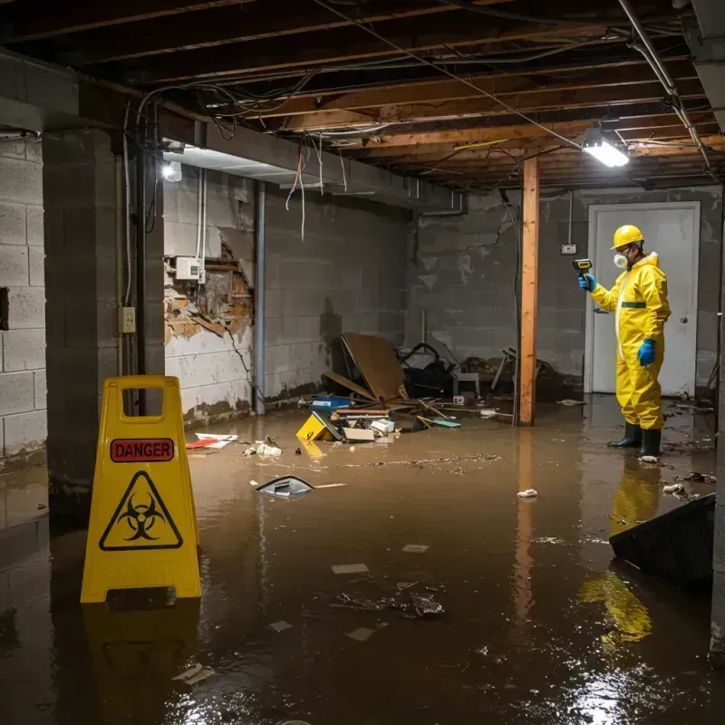 Flooded Basement Electrical Hazard in Cresskill, NJ Property